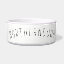 Grande bacia cerâmica do cão