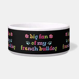 Tigela Grande fã do meu Bulldogue Francês