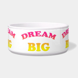 Tigela grande ideal. Texto decorativo do inclinação