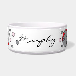 Tigela Grande para Animais de Estimação "Aqui, Gat