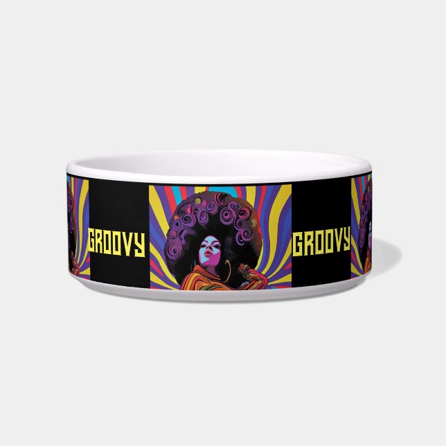 Tigela Groovy Retro Pet Bowl (Frente)