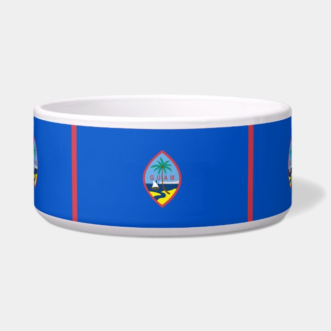 Tigela Guam Flag Pet Bowl (Frente)