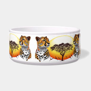 Tigela Guepardo Felino Africano Animal Selvagem