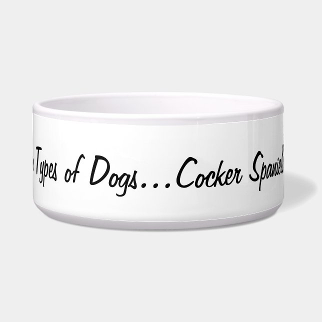 Tigela Há dois tipos de cães… (Frente)