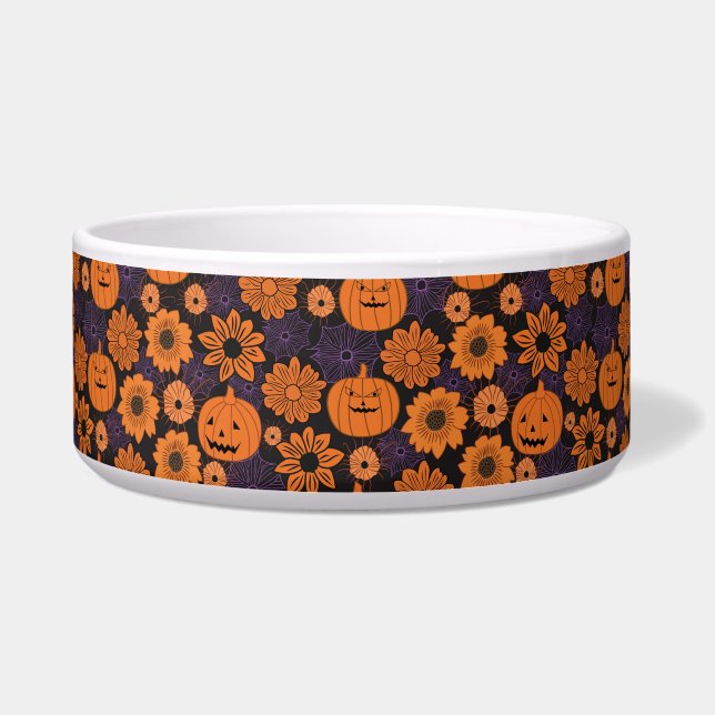 Tigela Halloween Floral (Frente)