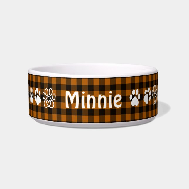 Tigela Halloween Gingham Pet (Frente)