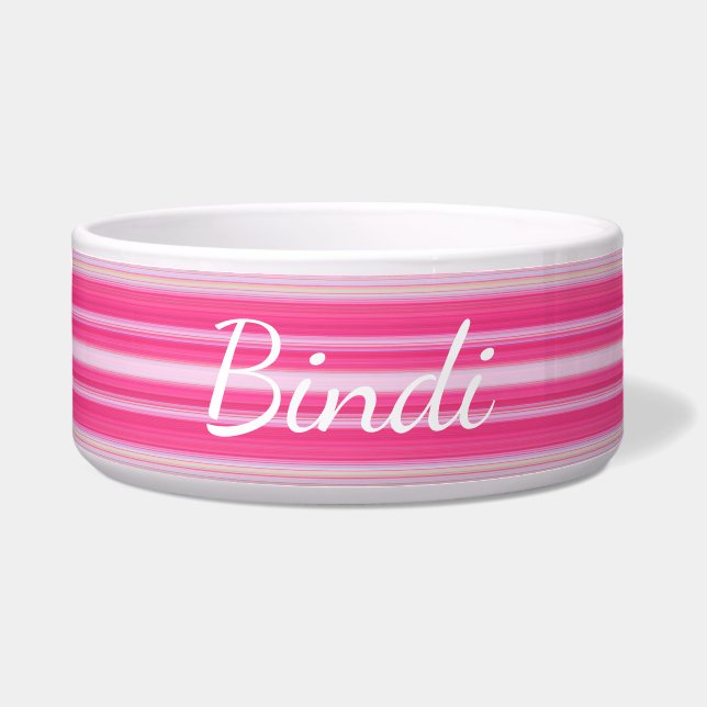 Tigela HAMbyWhiteGlove - Dog comida Bowl - Rosa (Frente)