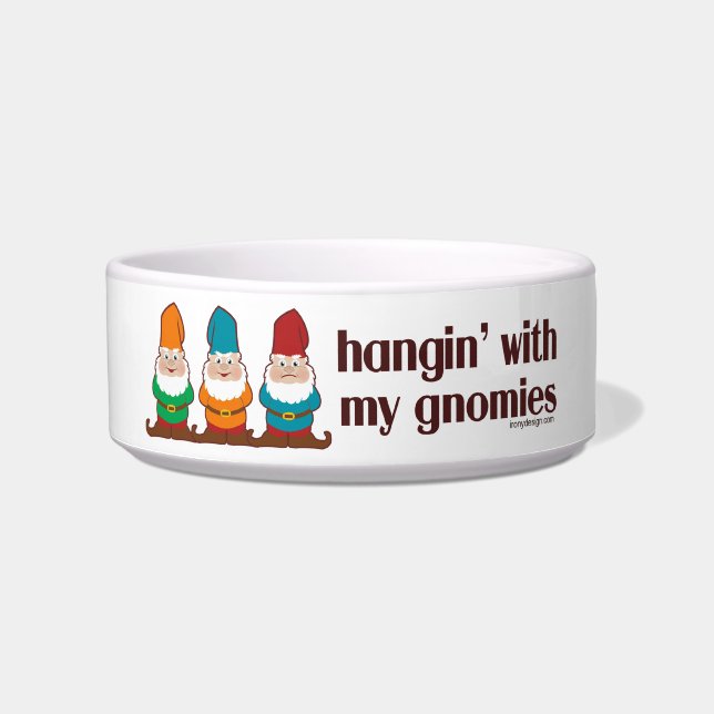 Tigela Hangin com meu Gnomies (Frente)