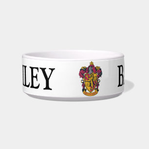 Tigela Harry Potter Brasão da Gryffindor Dourado e Verm