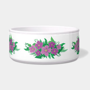 Tigela Hibiscus roxo