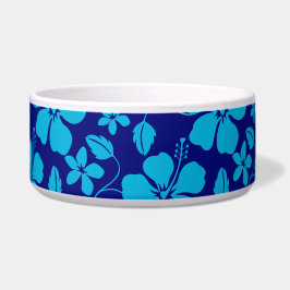 TIGELA HULA HAVAIANA (HIBISCO) AZUL ESCURO E CLARO