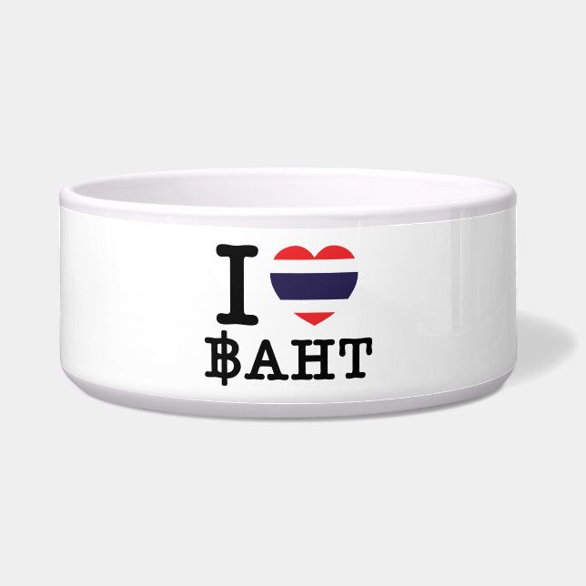 Tigela I Heart (Love) Baht (Frente)