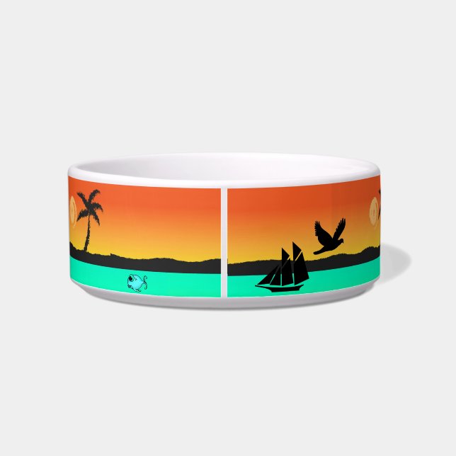 Tigela Ilha Sunset Pet Bowl (Traseira)