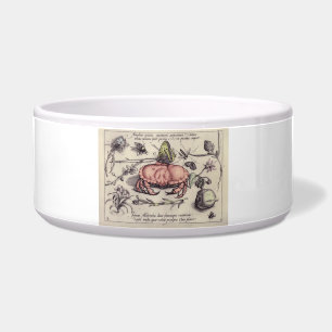 Tigela Ilustração da Flor Botânica do Caranguejo