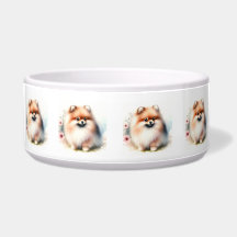 Ilustração de aquarela da Pomerânia Cuta