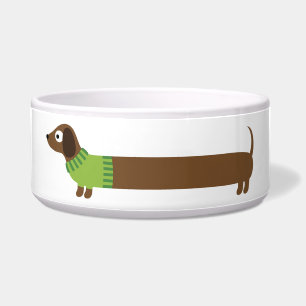 Tigela Ilustração de Dachshund Longo Cute