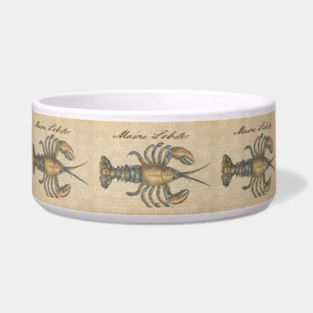 Tigela Ilustração de Lagosta Madeira Antica (Frente)