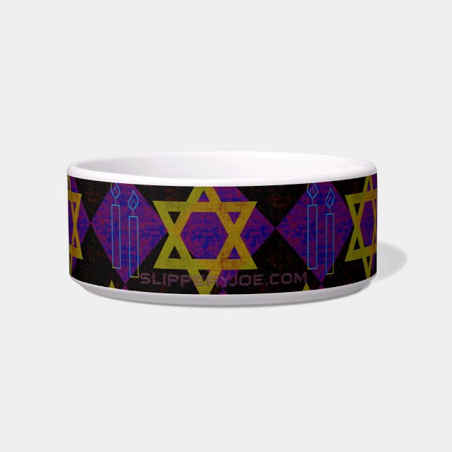 Tigela Imagem temática de Hanukkah da SlipperyJoe's amare (Frente)