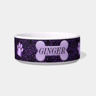 Tigela Impressão Animal Roxa - Personalizado
