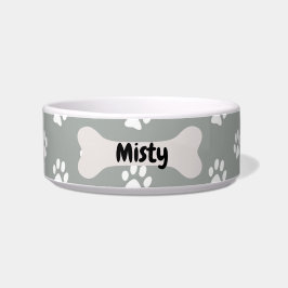 Tigela Impressão de Cinzas Cão Cachorro