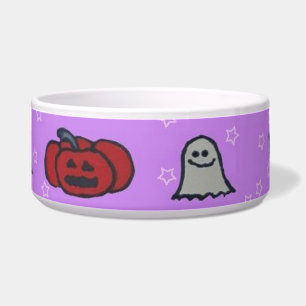 Tigela Impressão de Diversão do Halloween Roxo