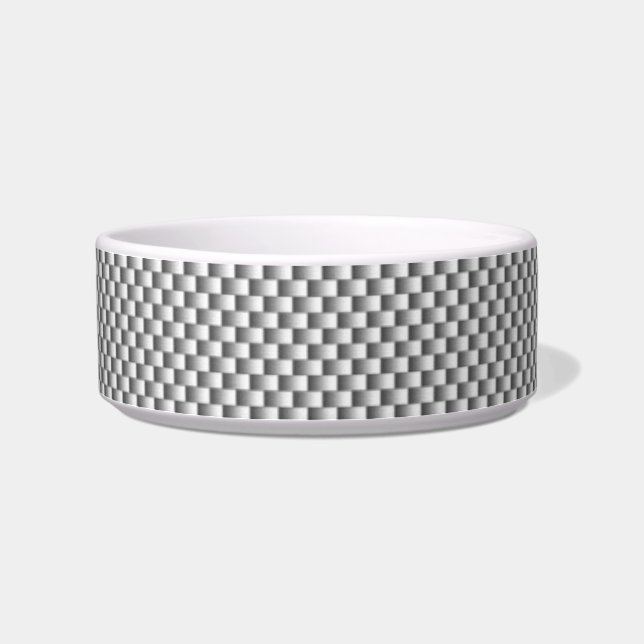 Tigela Impressão de Estilo de Fibra de Carbono Silver (Esquerda)