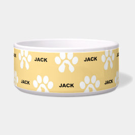 Tigela Impressão de Pata Cachorro Personalizado