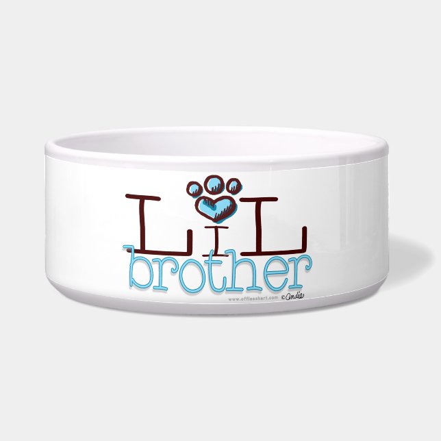 Tigela Impressão de Paw do Irmão Lil (Frente)