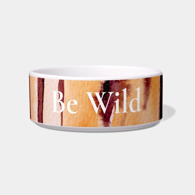 Tigela Impressão em animais laranja Black Tigre (Frente)