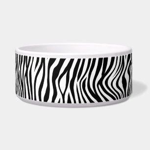 Tigela Impressão em Zebra Preta e Branca