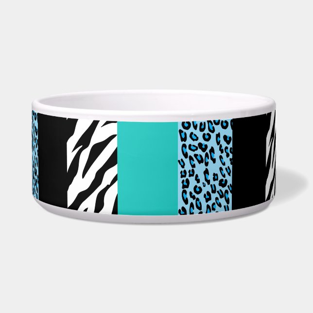 Tigela Impressão Leopardo, Impressão Zebra, Impressão Ani (Frente)