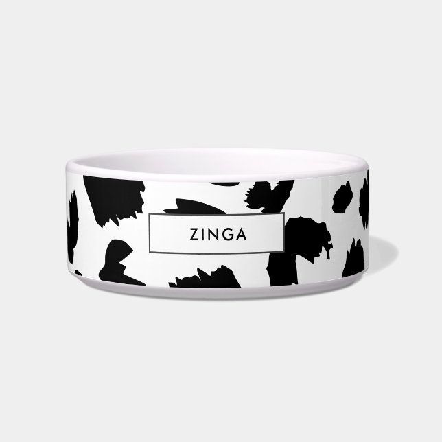 Tigela Impressão-leopardo personalizável (Frente)