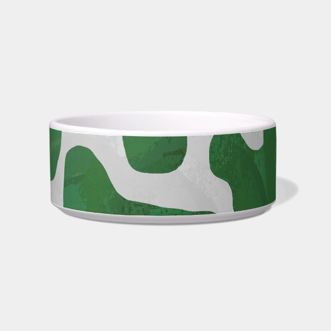 Tigela Impressão Verde-Vaca e Branco (Direita)