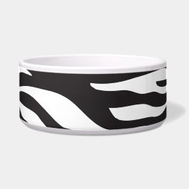 Tigela Impressão Zebra, Banhas Zebra, Preto E Branco