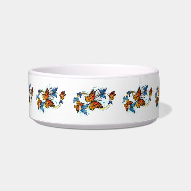 Tigela Infinity of Monarch Butterflies (Frente)