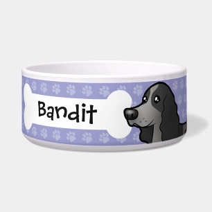 Tigela Inglês cocker spaniel dos desenhos animados