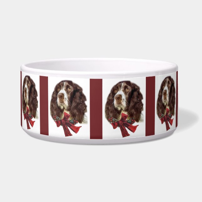Tigela Inglês Springer Spaniel Natal (Frente)