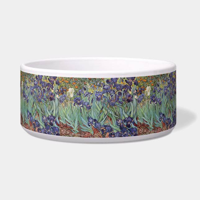 Tigela Íris de Van Gogh Pintura Impressionista (Frente)