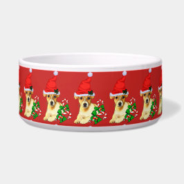 Tigela Jack Russell Terrier Papai noel Natal