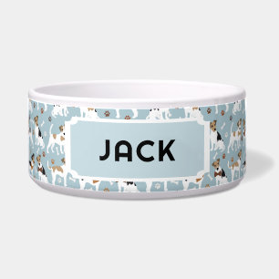 Tigela Jack Russell Terrier Paws e Cão Osso