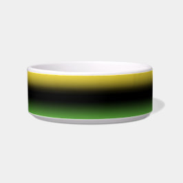 Tigela Jamaica Colors Ombre Gradient Green Black & Dourad