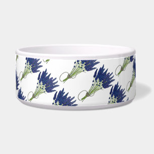 Tigela Jardim de Flor Roxo do Coelho de Lavanda Lavandula