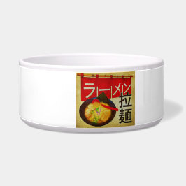 Tigela kanji japonês e katakana Ramen