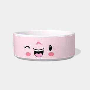 Tigela Kawaii Face Dog Bowl