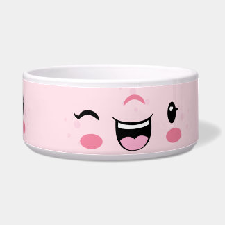Tigela Kawaii Face Dog Bowl