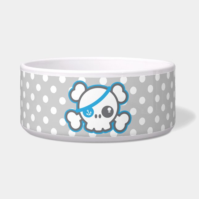 Tigela Kawaii Pirate Skull Dog Bowl (Frente)