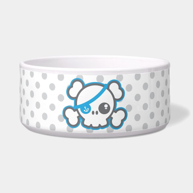 Tigela Kawaii Pirate Skull Dog Bowl (Frente)