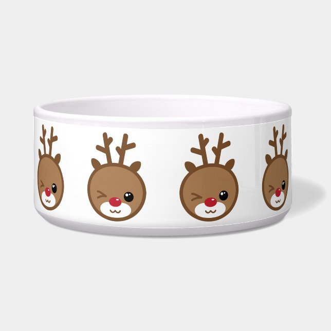 Tigela Kawaii Reindeer Pet Bowl (Frente)