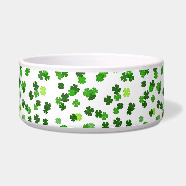 Tigela Kelly Green "Shamrocks Caindo" (Frente)