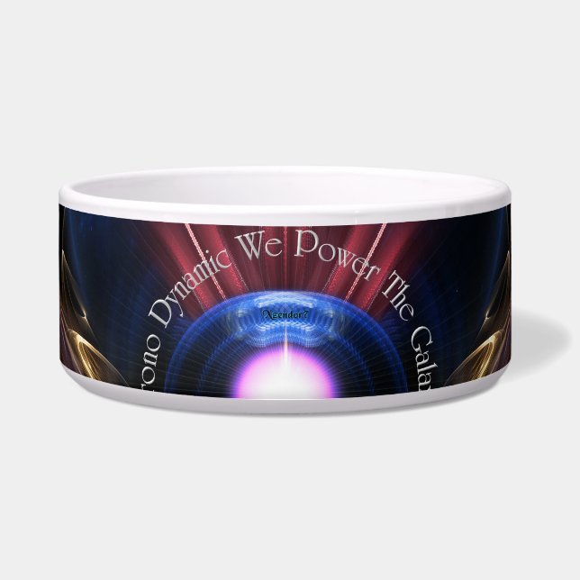 Tigela Krono Dynamic Fractal Art Pet Bowl (Frente)